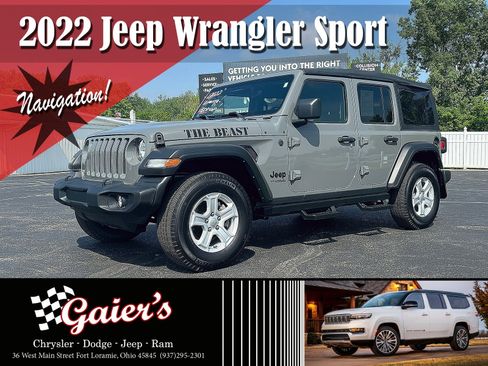 Used 2022 Jeep Wrangler Unlimited Sport image 1