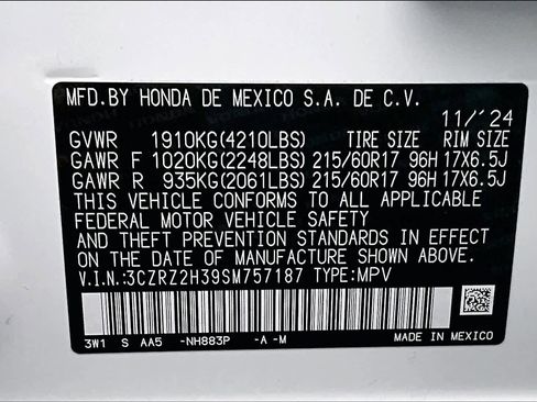 Used 2025 Honda HR-V LX image 21