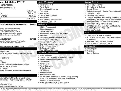 Used 2018 Chevrolet Malibu LT image 2