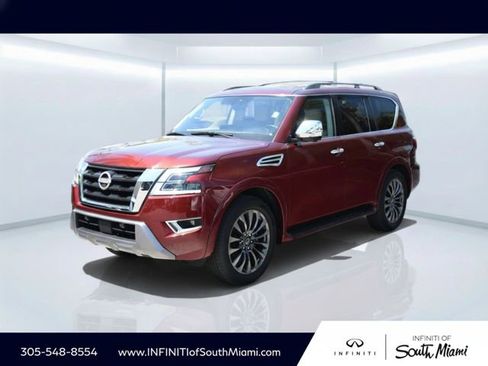 Used 2024 Nissan Armada Platinum w/ Captain's Chairs Package RWD image 1
