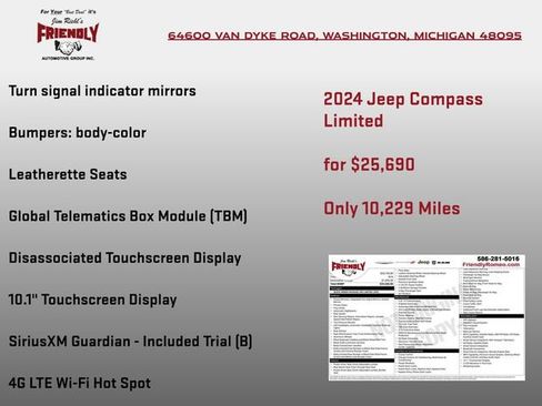 Used 2024 Jeep Compass Limited AWD/4WD image 8