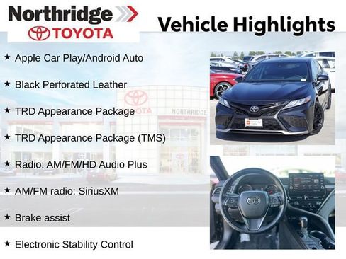 Used 2022 Toyota Camry XSE w/ TRD Appearance Package (TMS) FWD image 2