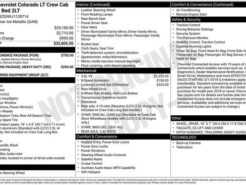 Used 2018 Chevrolet Colorado LT w/ LT Convenience Package image 11