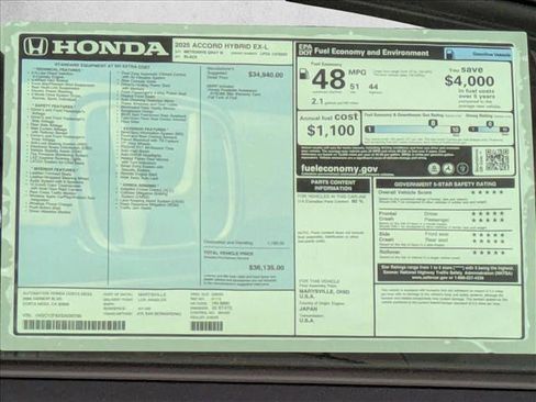 New 2025 Honda Accord EX-L image 17