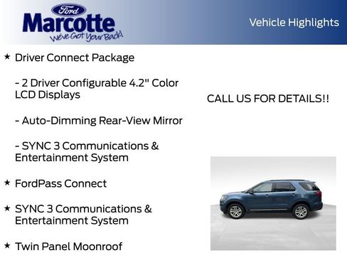 Certified 2019 Ford Explorer XLT w/ Equipment Group 202A AWD/4WD image 10