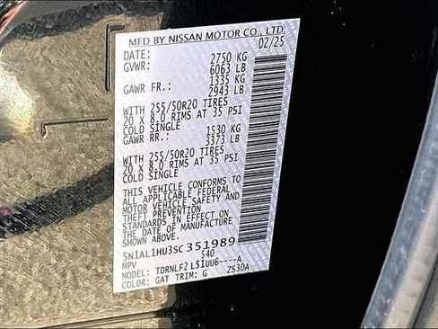 Used 2025 INFINITI QX60 Autograph w/ Cargo Package image 36