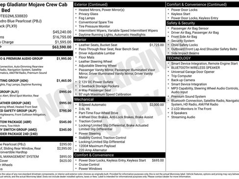 Used 2021 Jeep Gladiator Mojave AWD/4WD image 2