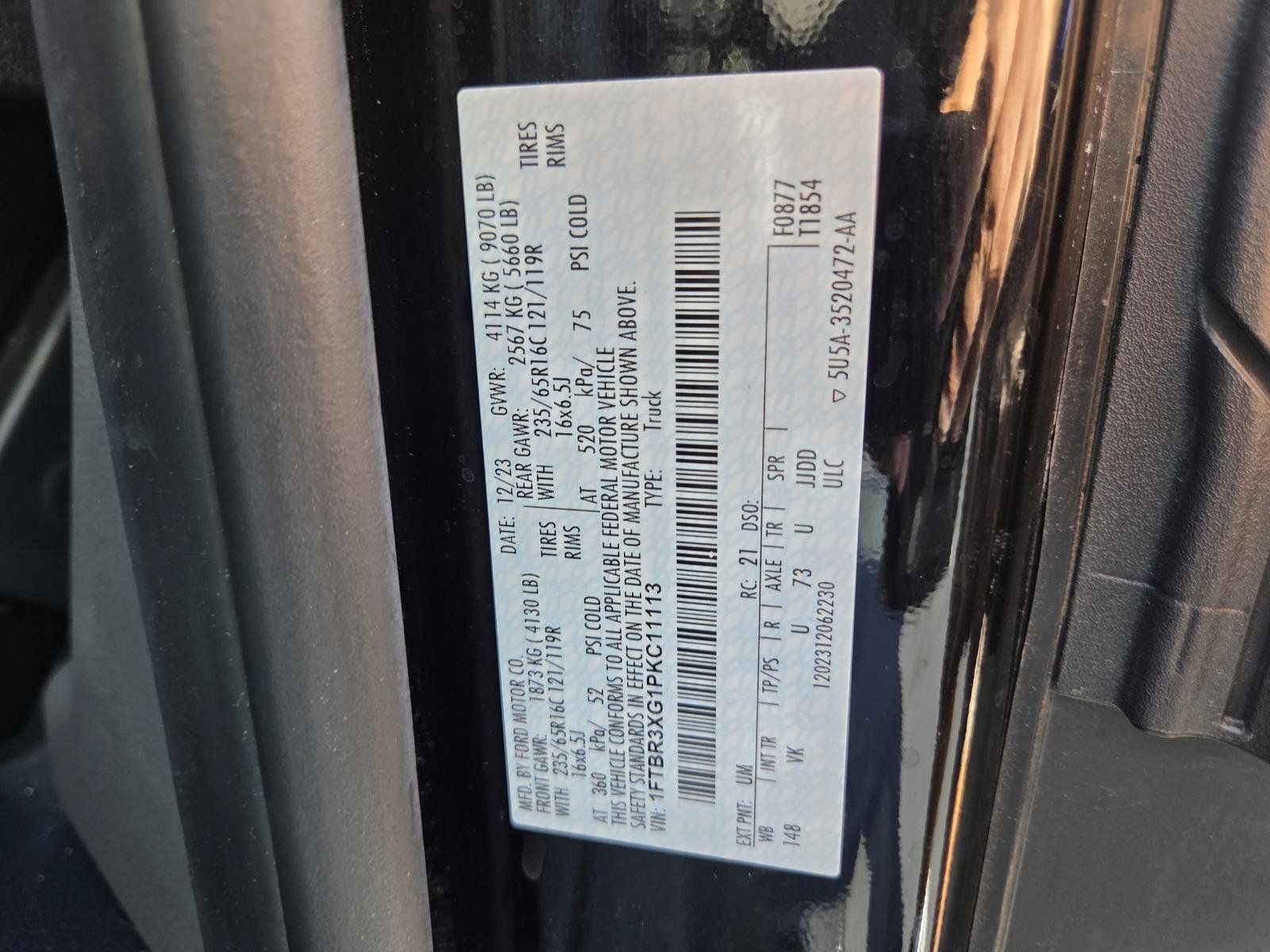 Used 2023 Ford Transit 250 148 High Roof Extended w/ Load Area Protection Package RWD image 26