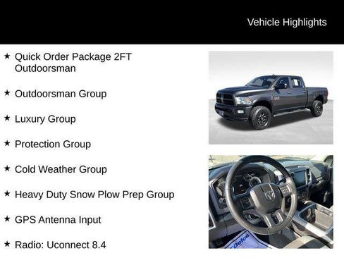 Certified 2016 RAM 2500 Outdoorsman AWD/4WD image 8