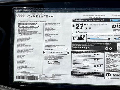 New 2025 Jeep Compass Limited image 37