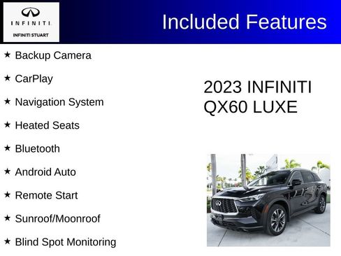Certified 2023 INFINITI QX60 Luxe w/ Cargo Package AWD/4WD image 3