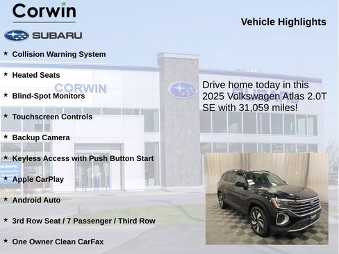 Used 2025 Volkswagen Atlas SE AWD/4WD image 6