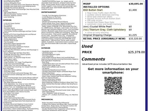 Used 2023 Subaru Outback Premium AWD/4WD image 3
