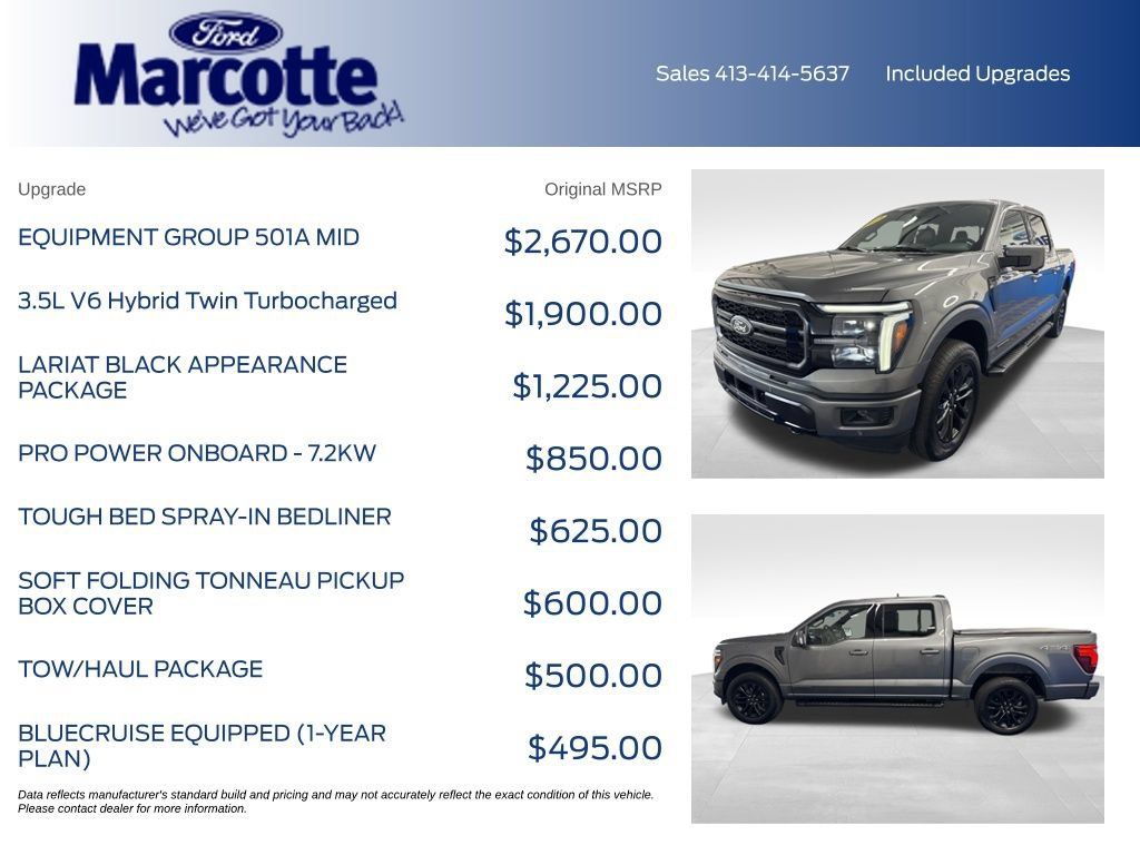 Used 2025 Ford F150 Lariat w/ Equipment Group 501A Mid AWD/4WD image 5