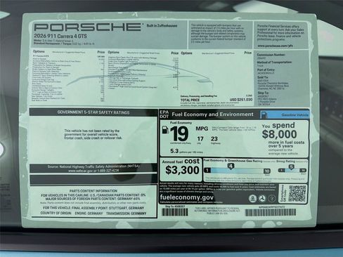Used 2026 Porsche 911 Carrera 4 GTS AWD/4WD image 29