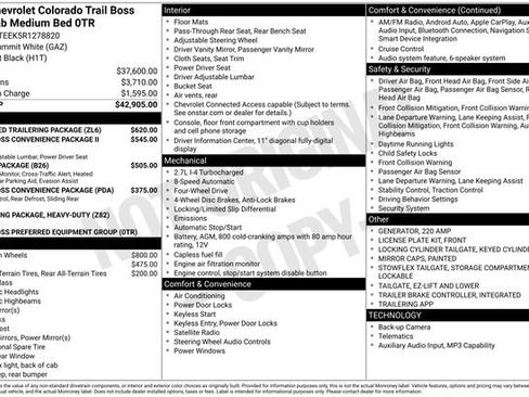 Used 2024 Chevrolet Colorado Trail Boss w/ Advanced Trailering Package AWD/4WD image 7