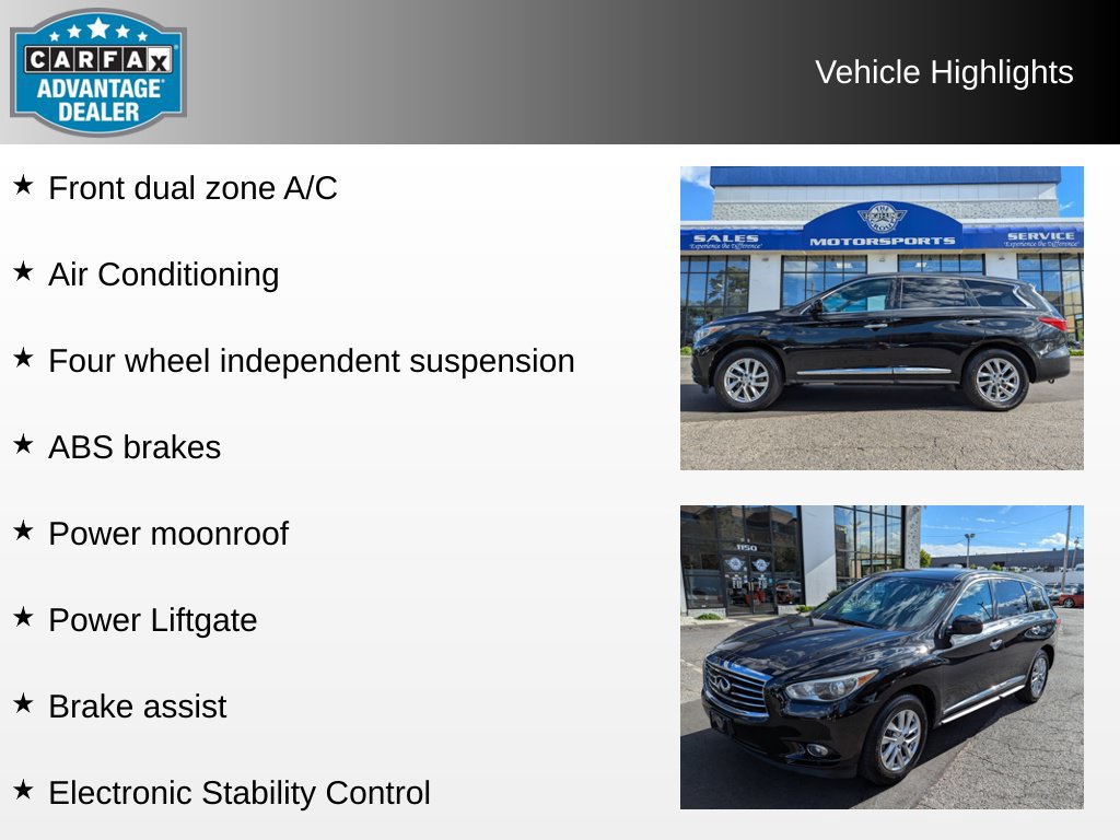 Used 2013 INFINITI JX35 AWD image 4