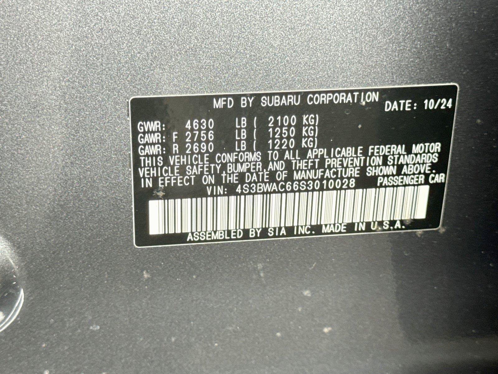 Used 2025 Subaru Legacy Premium AWD/4WD image 33