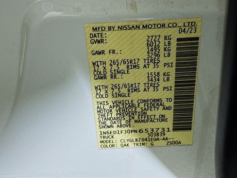 Used 2023 Nissan Frontier SV w/ Technology Package image 12