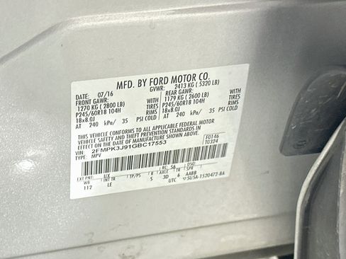 Used 2016 Ford Edge SEL w/ Equipment Group 201A FWD image 12