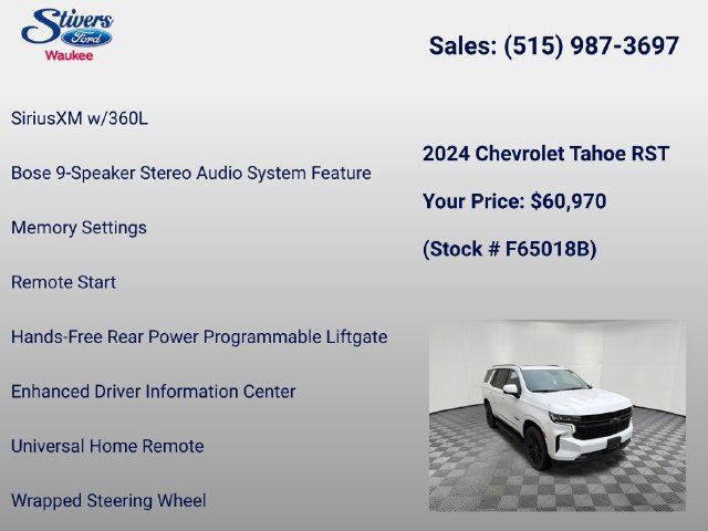Used 2024 Chevrolet Tahoe RST w/ Sport Performance Package AWD/4WD image 33