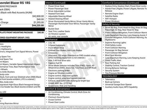 Used 2024 Chevrolet Blazer RS FWD image 19