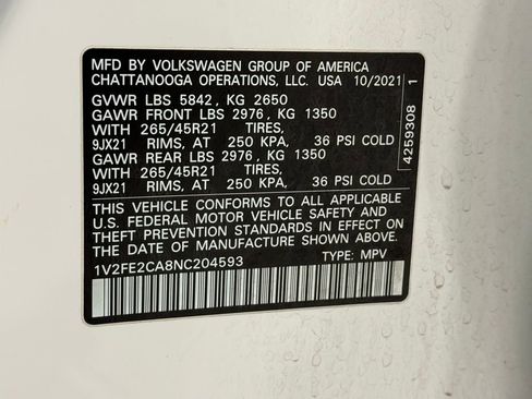 Used 2022 Volkswagen Atlas Cross Sport SEL Premium R-Line w/ Cross Sport MDO Package image 31