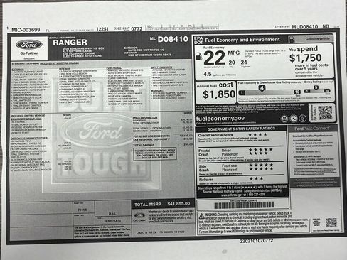 Used 2021 Ford Ranger XLT w/ Equipment Group 302A High AWD/4WD image 30