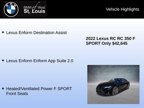 Used 2022 Lexus RC 350 F Sport image 15