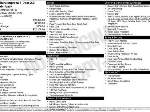 Used 2018 Subaru Impreza 2.0i Sport image 36