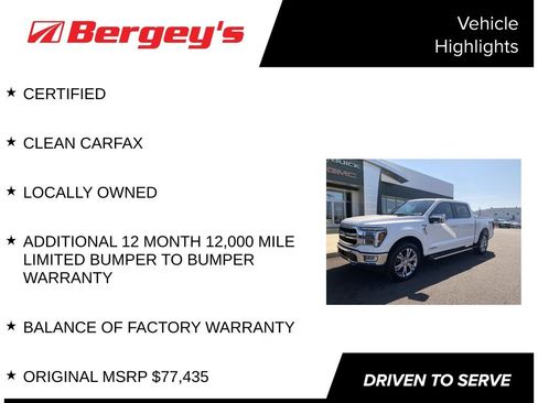 Used 2024 Ford F150 Lariat w/ Equipment Group 502A High AWD/4WD image 4