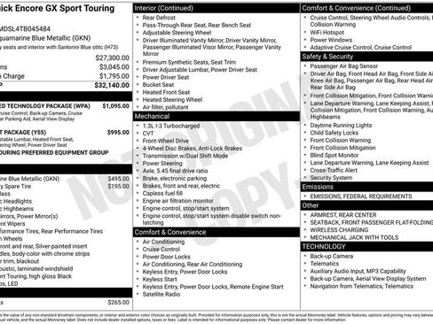 New 2026 Buick Encore GX Sport Touring w/ Advanced Technology Package image 40
