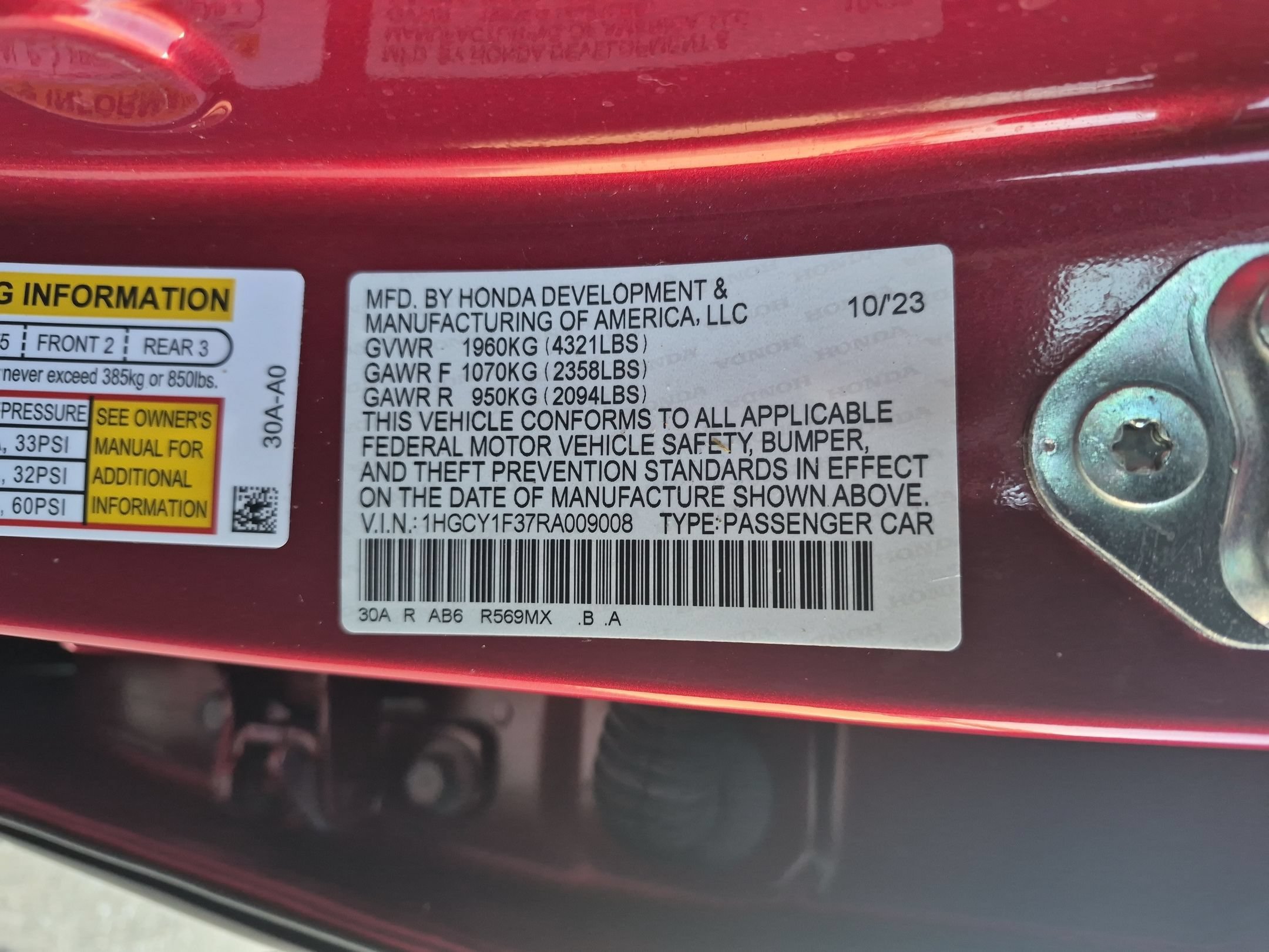 Used 2024 Honda Accord EX image 34