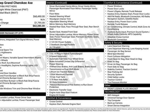 Used 2023 Jeep Grand Cherokee 4WD 4xe image 2
