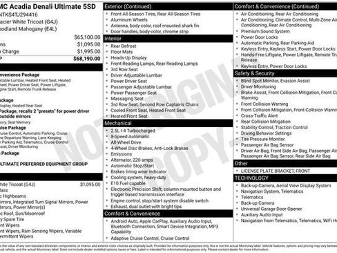 New 2026 GMC Acadia Denali Ultimate AWD/4WD image 16
