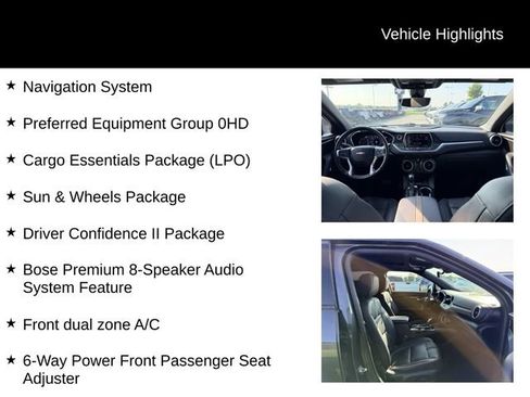 Used 2019 Chevrolet Blazer Premier w/ Sun and Wheels Package AWD/4WD image 12