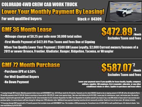 New 2026 Chevrolet Colorado W/T AWD/4WD image 2