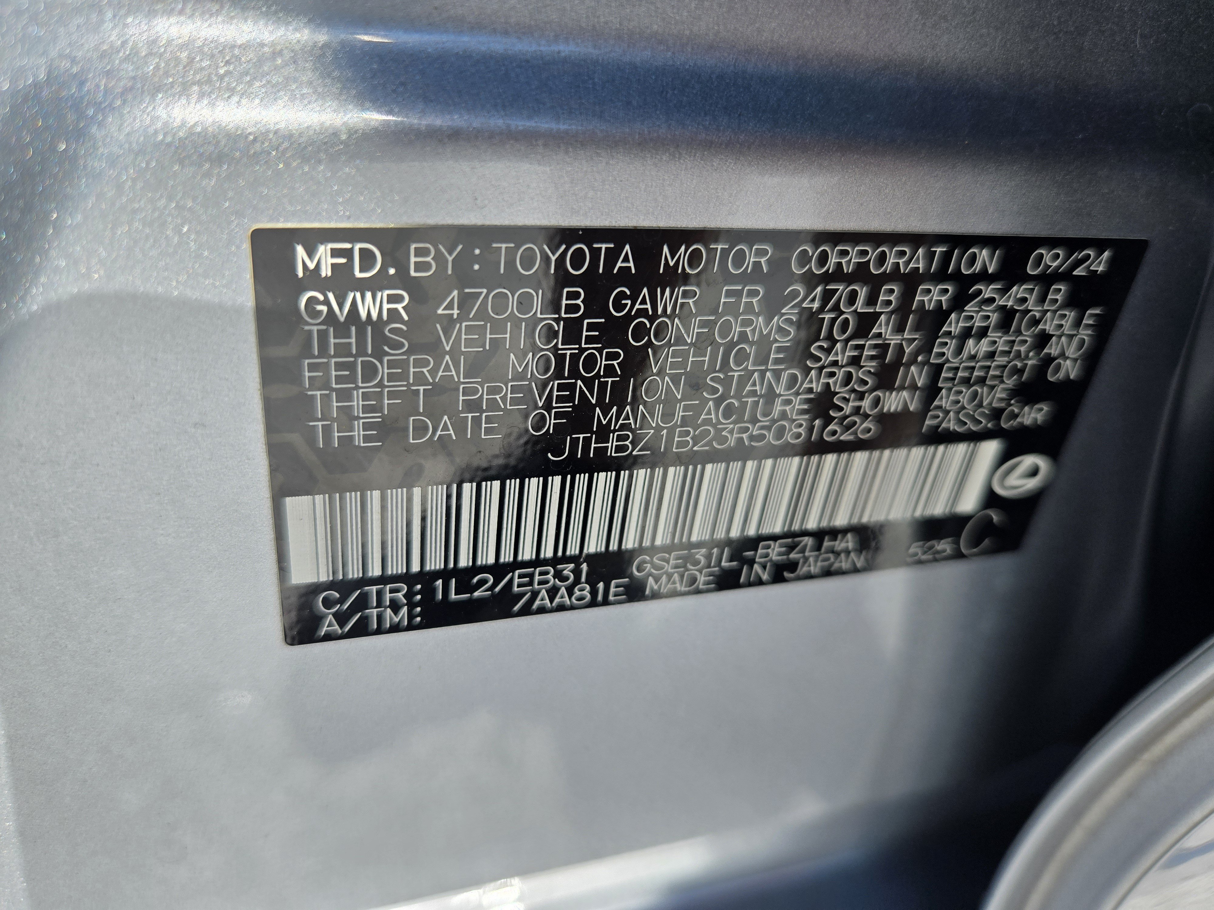Certified 2024 Lexus IS 350 F Sport RWD image 33