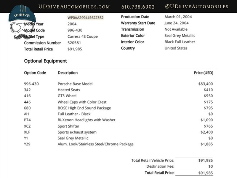 Used 2004 Porsche 911 Carrera 4S AWD/4WD image 7