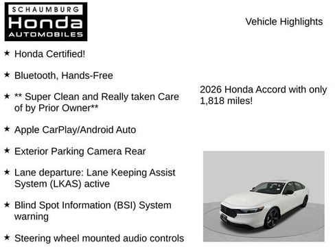 Certified 2026 Honda Accord Sport image 14