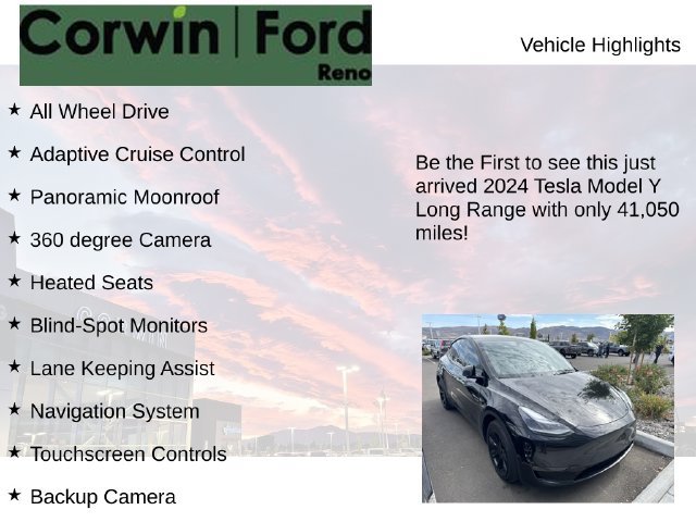 Used 2024 Tesla Model Y Long Range AWD/4WD image 4