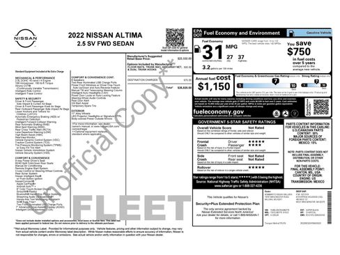 Used 2022 Nissan Altima 2.5 SV image 6