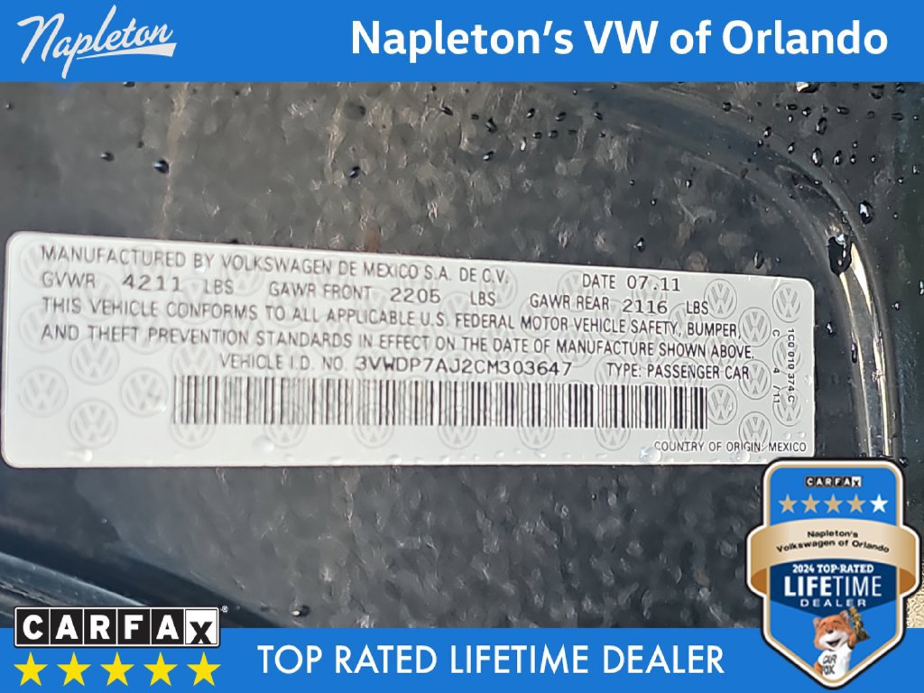 Used 2012 Volkswagen Jetta SE FWD image 34