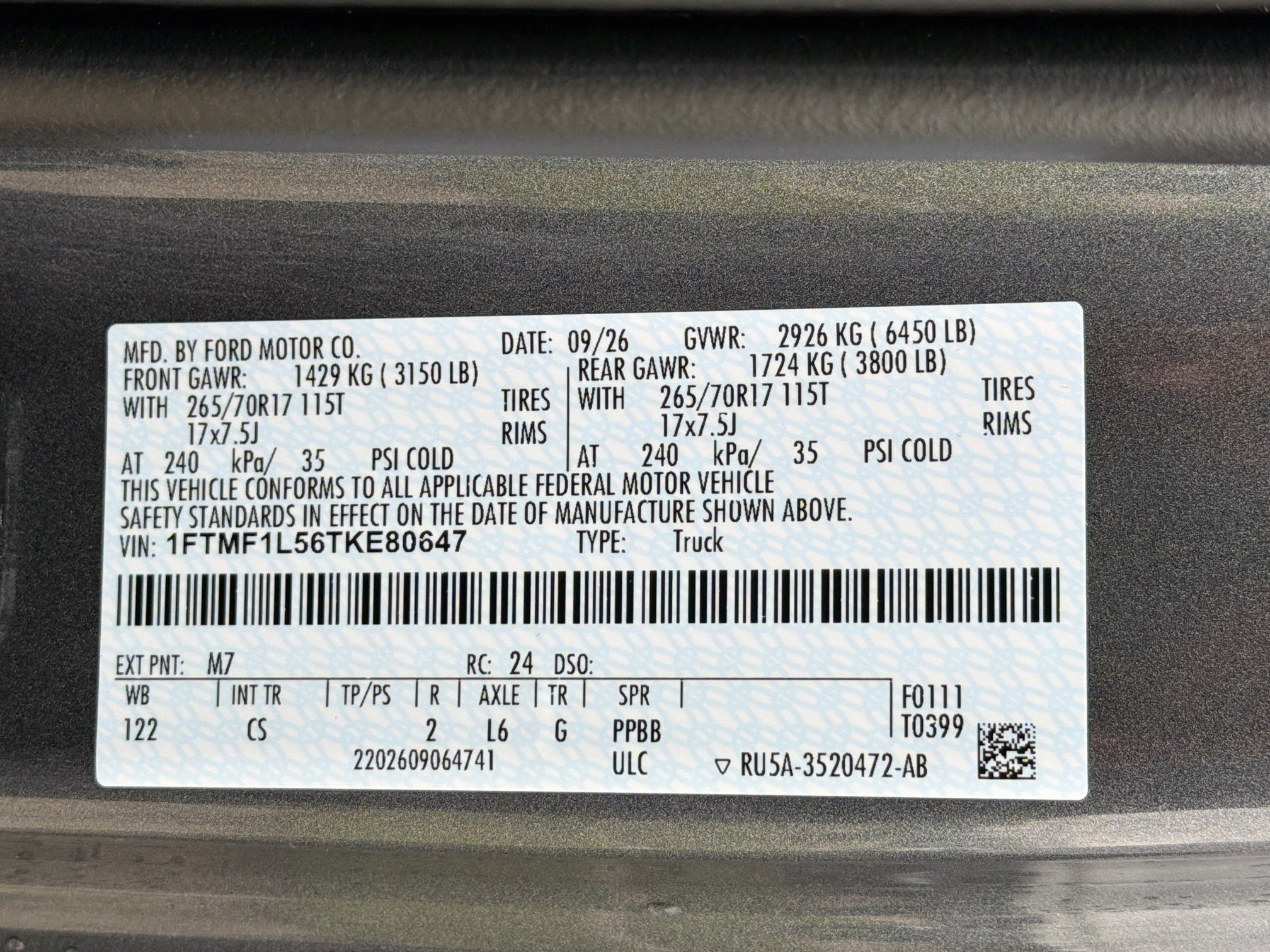 New 2026 Ford F150 XL AWD/4WD image 17