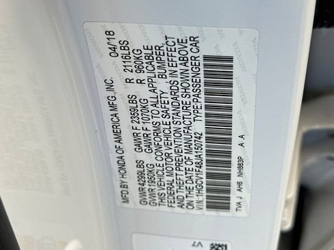 Used 2018 Honda Accord EX image 28