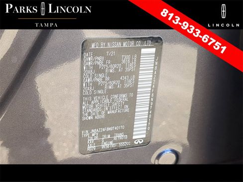 Used 2022 INFINITI QX80 Luxe w/ Cargo Package image 37