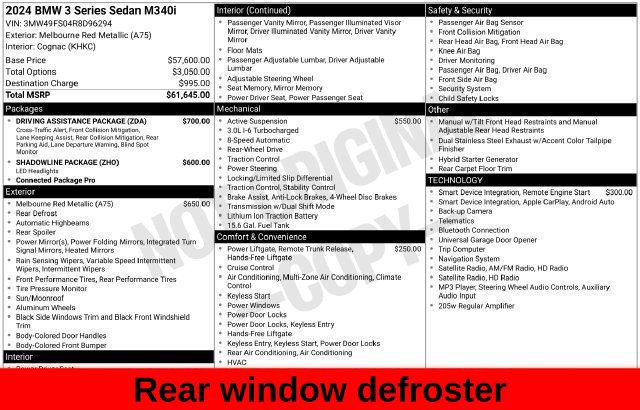 Used 2024 BMW M340i w/ Driving Assistance Package RWD image 33