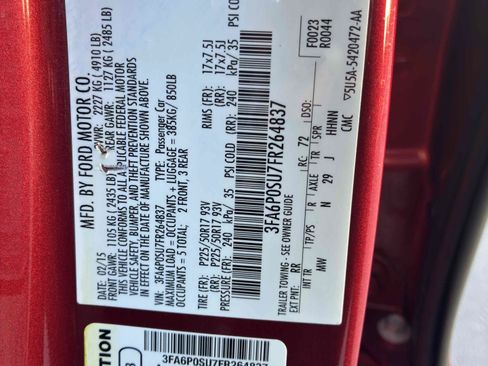 Used 2015 Ford Fusion Energi Titanium w/ Driver Assist Package FWD image 63