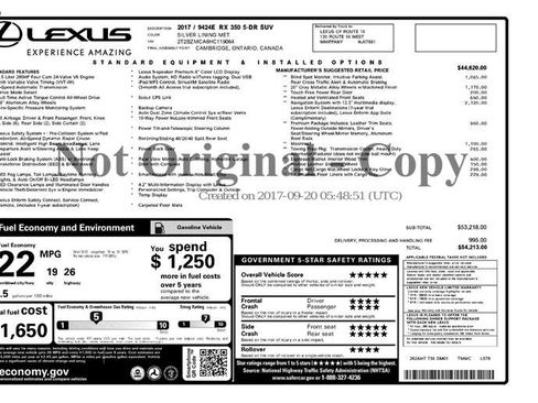 Used 2017 Lexus RX 350 w/ Premium Package image 3