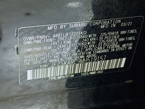 Certified 2021 Subaru Forester Sport w/ Popular Package #2 image 41